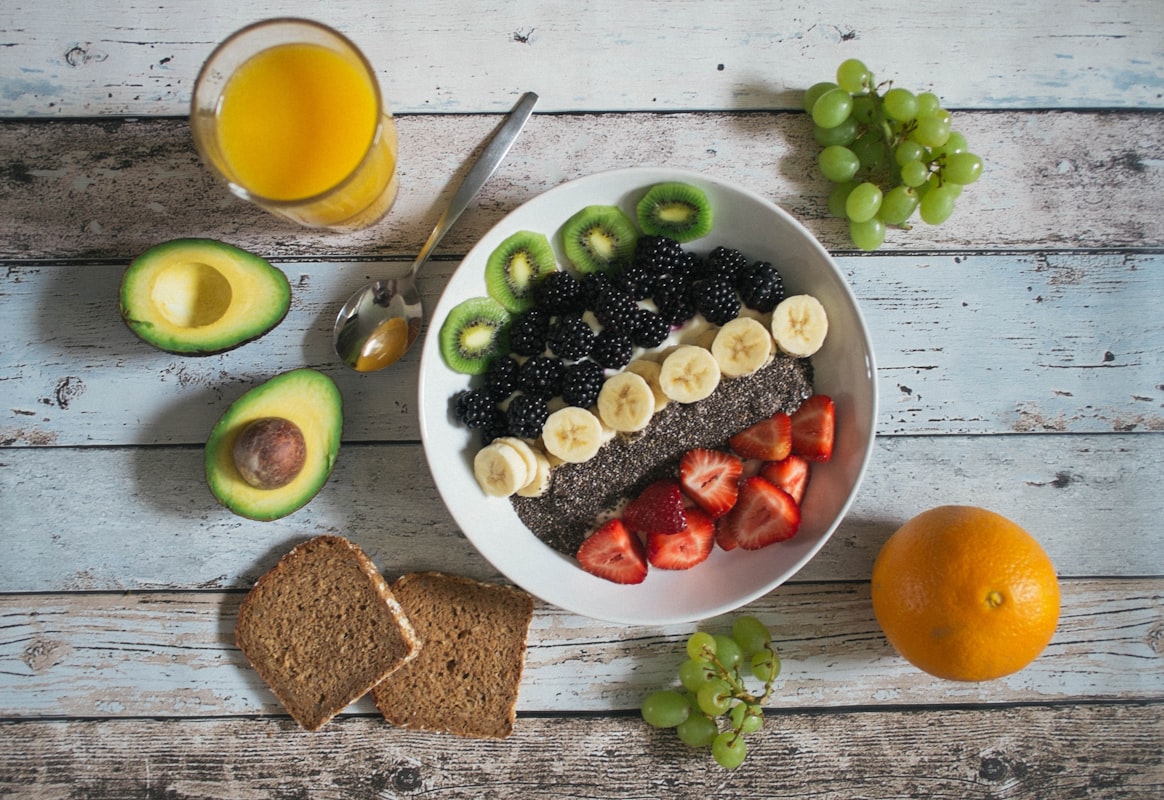 Menu energizzante con ingredienti naturali